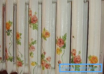 Grzejniki do grzejników Decoupage robią to sam - kręcone róże Grzejniki do grzejników Decoupage robią to sam - kręcone róże