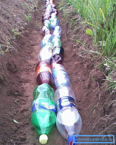Odwodnienie z plastikowych butelek