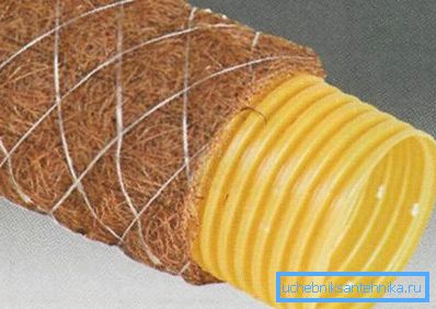 Rura spustowa 110 z filtrem wykonanym z włókien kokosowych dla zamkniętego systemu odwadniającego
