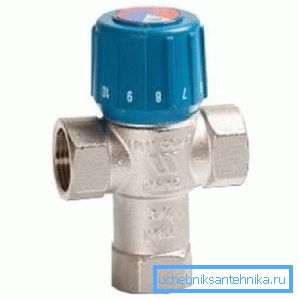 Dwukierunkowy termostatyczny zawór mieszający (nie mylić - nie jest to termo-mikser do ciepłej podłogi) Dwukierunkowy termostatyczny zawór mieszający (nie mylić - nie jest to termo-mikser do ciepłej podłogi)
