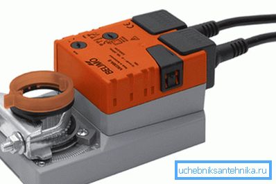 Elektryczna klapka wentylacyjna bez sprężyny powrotnej. Elektryczna klapka wentylacyjna bez sprężyny powrotnej.