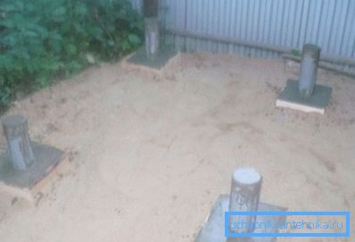 Fundament pod prysznicem jest gotowy Fundament pod prysznicem jest gotowy