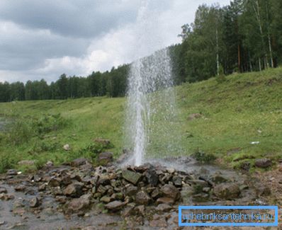 Erupcja studni artezyjskiej