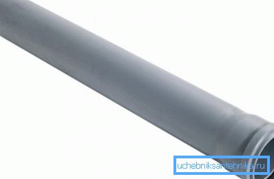 Rura kanalizacyjna 40 PP z dzwonem: średnica 40 mm, długość 500 mm