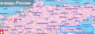 Mapa wody z kranu Federacji Rosyjskiej. Mapa wody z kranu Federacji Rosyjskiej.