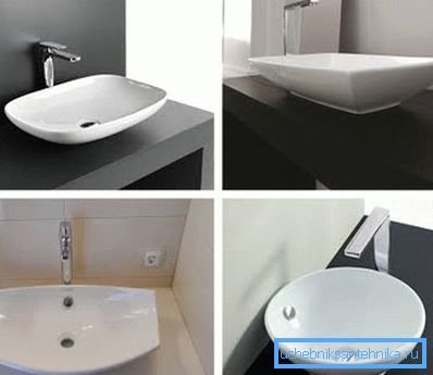 Zlew ceramiczny położony na blacie w łazience Zlew ceramiczny położony na blacie w łazience