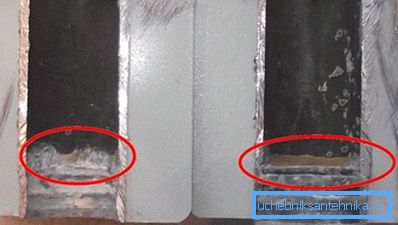 Korozja grzejnika aluminiowego pod wpływem alkaliów Korozja grzejnika aluminiowego pod wpływem alkaliów