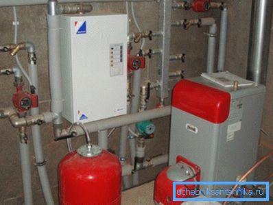 Kocioł zainstalowany w piwnicy Kocioł zainstalowany w piwnicy