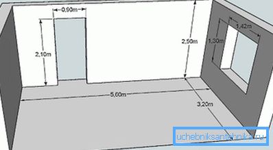 Wymiary liniowe pomieszczenia, w którym planowana instalacja grzejników Wymiary liniowe pomieszczenia, w którym planowana instalacja grzejników