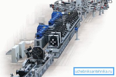 Linia do produkcji prostych struktur szwu. Linia do produkcji prostych struktur szwu.