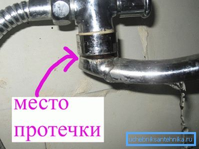 Amatorskie zdjęcie podobnego produktu pokazujące miejsce wycieku wody Amatorskie zdjęcie podobnego produktu pokazujące miejsce wycieku wody