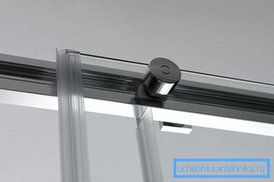 Mechanizm przesuwania bezramowych skrzydeł