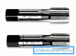 Krany do cięcia wewnątrz rury lub otworu są oznaczone zgodnie z typem złącza, które ma być wykonane. Krany do cięcia wewnątrz rury lub otworu są oznaczone zgodnie z typem złącza, które ma być wykonane.