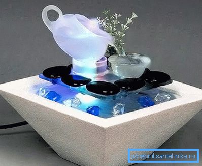 Mini staw z fontanną Mini staw z fontanną