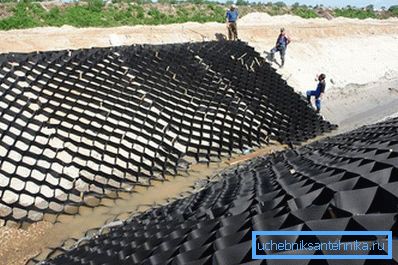 Instalacja geosiatek