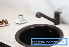 Na zdjęciu: zlew o średnicy 40 cm może być okrągły, jeśli nadaje się do Twojej kuchni.