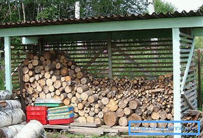 Na zdjęciu - zadaszenie do przechowywania drewna opałowego Na zdjęciu - zadaszenie do przechowywania drewna opałowego