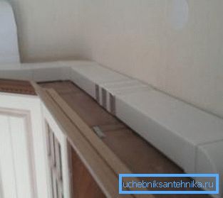 Na zdjęciu - przykład ułożenia prostokątnej rury Na zdjęciu - przykład ułożenia prostokątnej rury