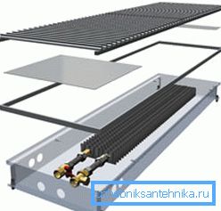 Na zdjęciu - radiator z ocynkowaną obudową Na zdjęciu - radiator z ocynkowaną obudową