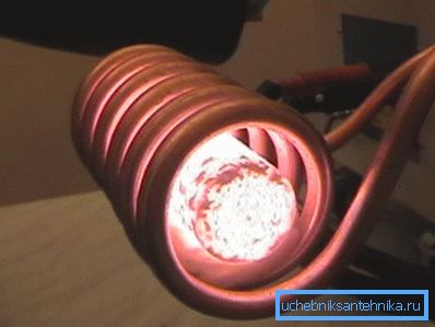 Ogrzewanie rdzenia ferromagnetycznego w cewce indukcyjnej. Ogrzewanie rdzenia ferromagnetycznego w cewce indukcyjnej.
