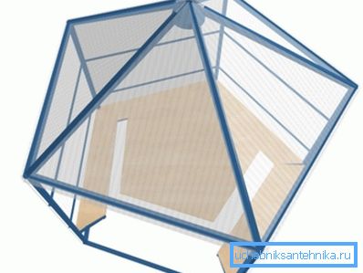 Oryginalna i jednocześnie prosta forma metalowej altany Oryginalna i jednocześnie prosta forma metalowej altany