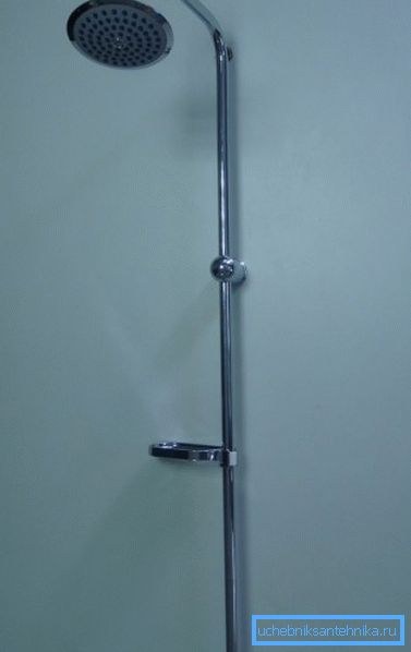 Oddzielny stojak prysznicowy z deszczownicą bez mieszacza Oddzielny stojak prysznicowy z deszczownicą bez mieszacza
