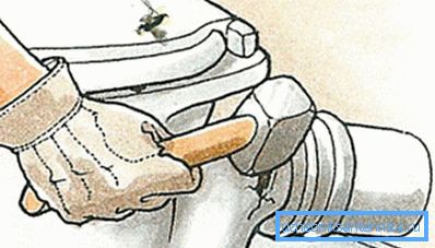 Odłączanie od rury kanalizacyjnej Odłączanie od rury kanalizacyjnej