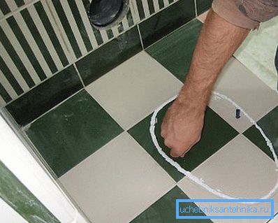 Lepiej jest posmarować podłogę pod podeszwą silikonowym uszczelniaczem.