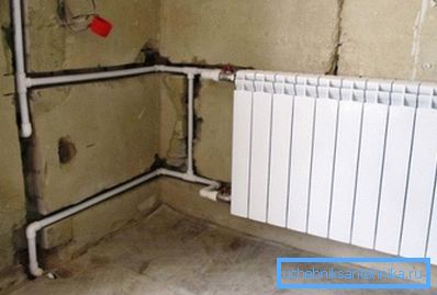 Przykład ukrytej instalacji systemu grzewczego