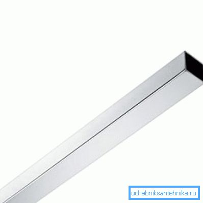 Profilowy przekrój rury 25x25 mm Profilowy przekrój rury 25x25 mm
