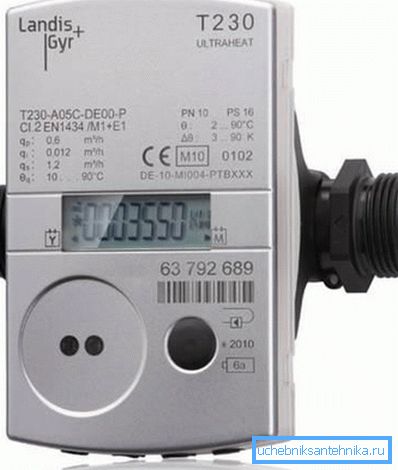 Licznik, który jest wstawiany do linii grzewczej w celu obliczenia energii wydatkowanej na ogrzewanie Licznik, który jest wstawiany do linii grzewczej w celu obliczenia energii wydatkowanej na ogrzewanie