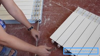 Aluminiowe sekcje grzejnika można zwiększyć
