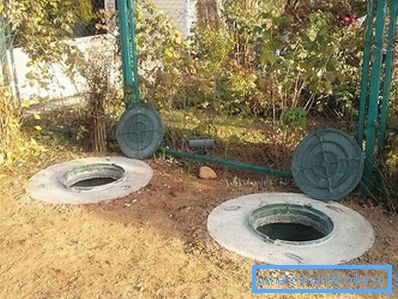 Szambo zbiornika z betonowych pierścieni w kraju Szambo zbiornika z betonowych pierścieni w kraju