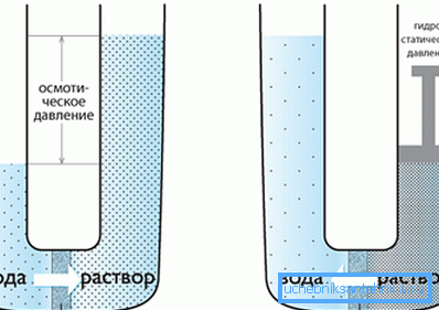 Schemat filtrów osmotycznych