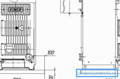 Schemat urządzenia kotłowego fabryki Kirowa Schemat urządzenia kotłowego fabryki Kirowa