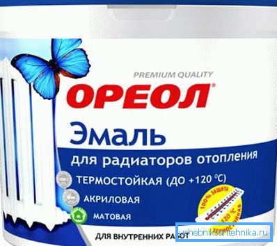 Specjalna farba do grzejników i rur grzewczych na bazie akrylu Specjalna farba do grzejników i rur grzewczych na bazie akrylu