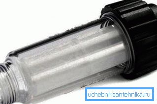 Specjalny filtr jest wstawiany bezpośrednio przed wejściem do minizinka Specjalny filtr jest wstawiany bezpośrednio przed wejściem do minizinka