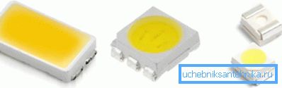 Diody LED różnych generacji łatwo odróżnić od kształtu i wielkości kryształu. Diody LED różnych generacji łatwo odróżnić od kształtu i wielkości kryształu.