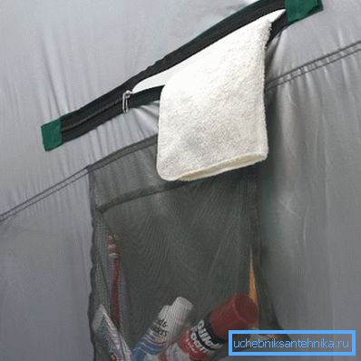 Materiałowa kieszeń na akcesoria prysznicowe Materiałowa kieszeń na akcesoria prysznicowe
