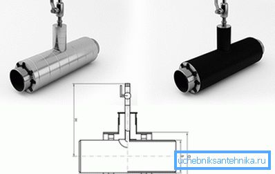 Trójnik z zaworem kulowym odpowietrznika w izolacji od PPU