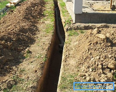 Układanie w rurze odwadniającej okop