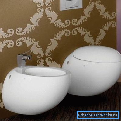 Miska ustępowa i bidet wyglądają jak jajka Miska ustępowa i bidet wyglądają jak jajka