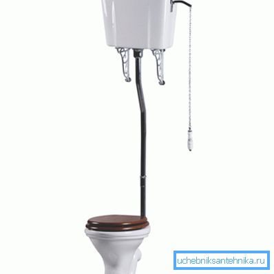 Toaleta z wiszącą cysterną Toaleta z wiszącą cysterną