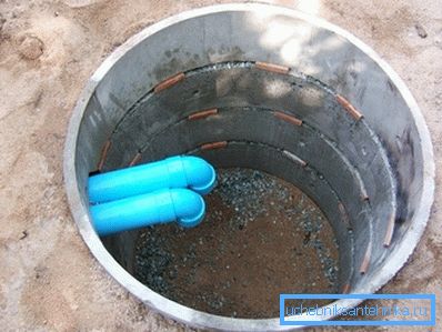 Pit z kanałami i drenaż na dole Pit z kanałami i drenaż na dole