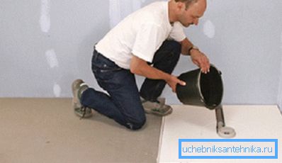 Napełnianie drabiny i grzałki Napełnianie drabiny i grzałki